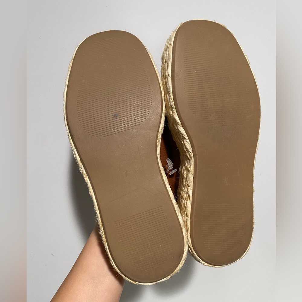 INTENTIONALLY BLANK hightide espadrille platform in terracotta‎ Size 7 - Picture 7 of 9